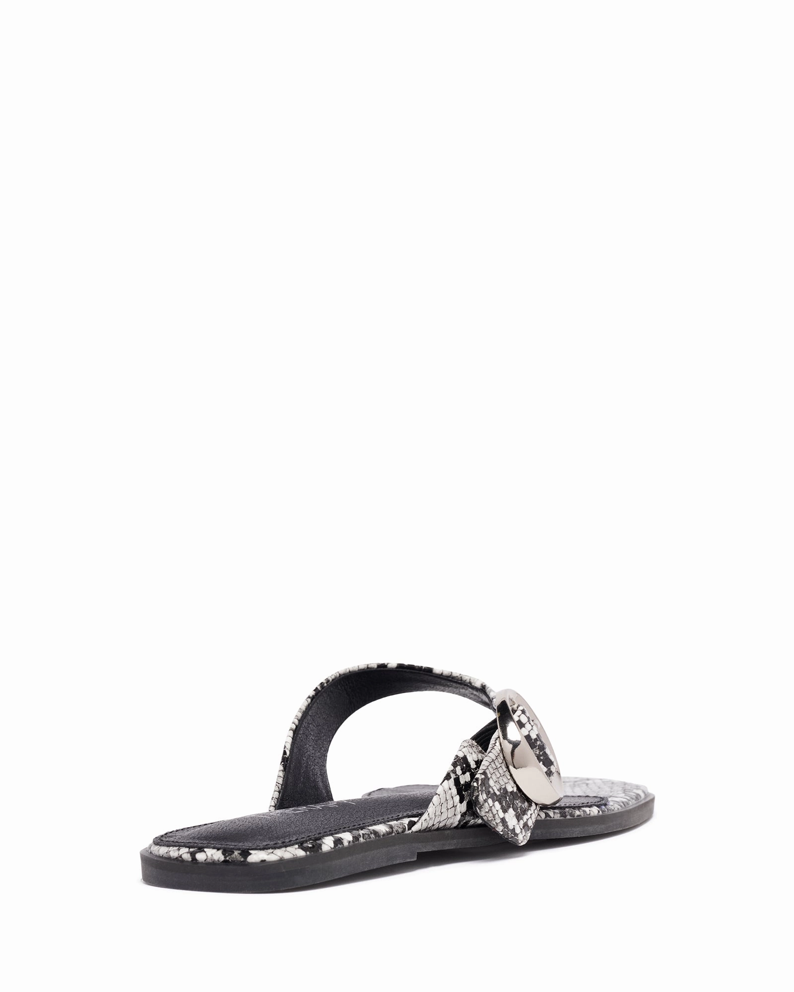 Gallery Thong Sandal Black/White Snake Recyclable Packaging Street Walk