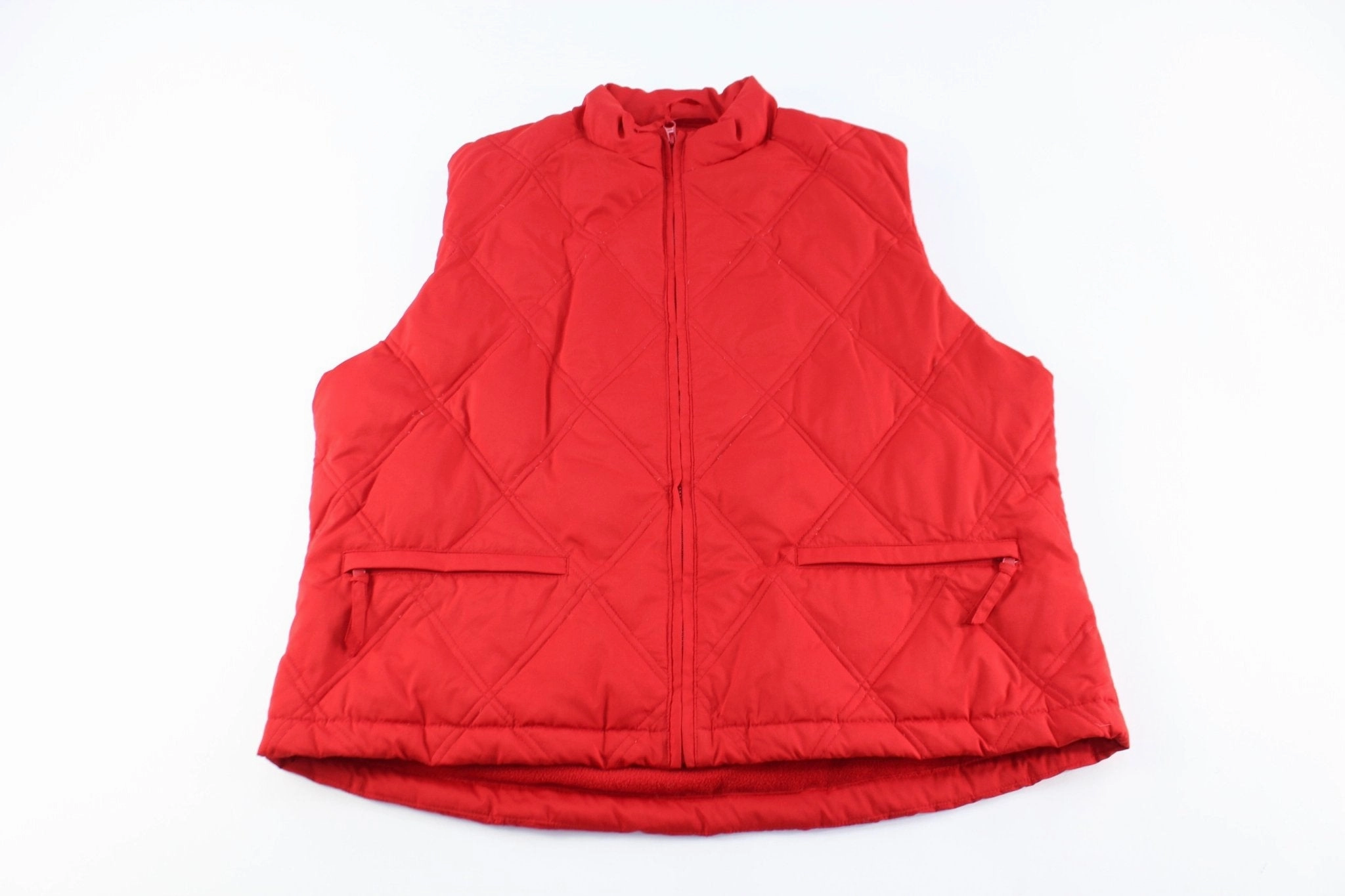 Procedure suitable for funerals Gap Red Quilted Zip Up Vest
