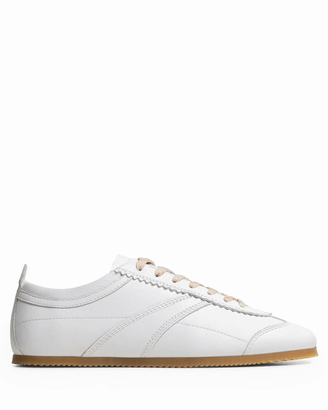 Clean Stitching Functional shock absorption Ghost White Leather 1256