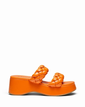 Every Step Open Toe Design Christy Tangerine *FINAL SALE*