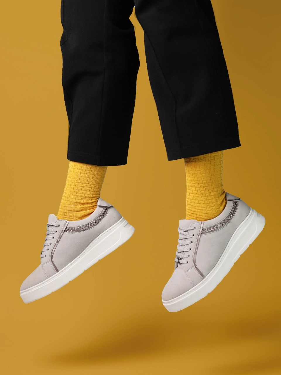 Kelsey Gun Metal Sneakers All-weather chic