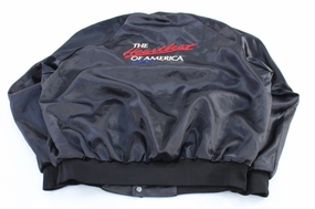 80's The Heartbeat of America Satin Bomber Jacket Double Layered Edging Promulgate