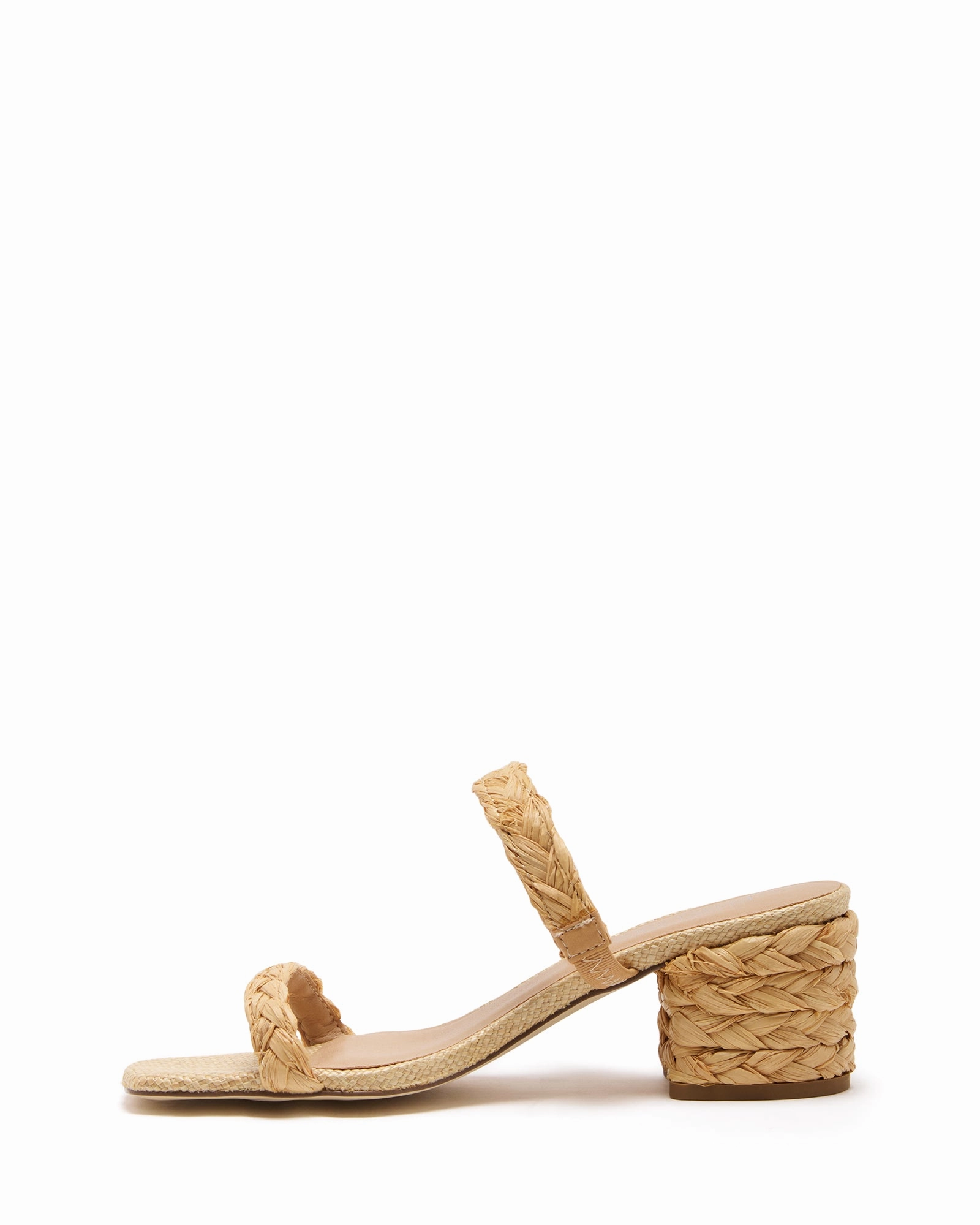 Greta Natural Raffia *FINAL SALE* Classic Black Heels