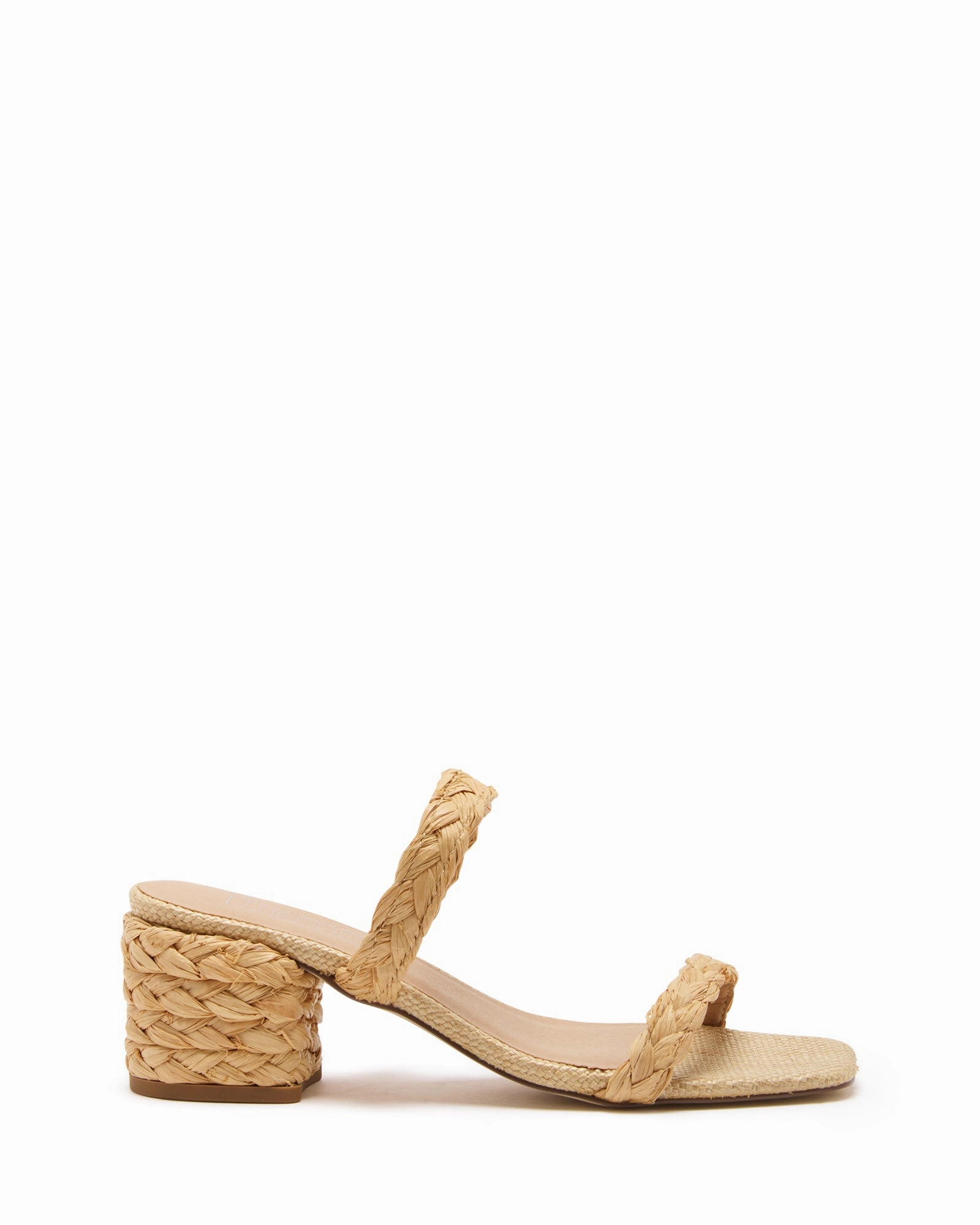 Greta Natural Raffia *FINAL SALE* Open Toe Wedges Casual Office Heels