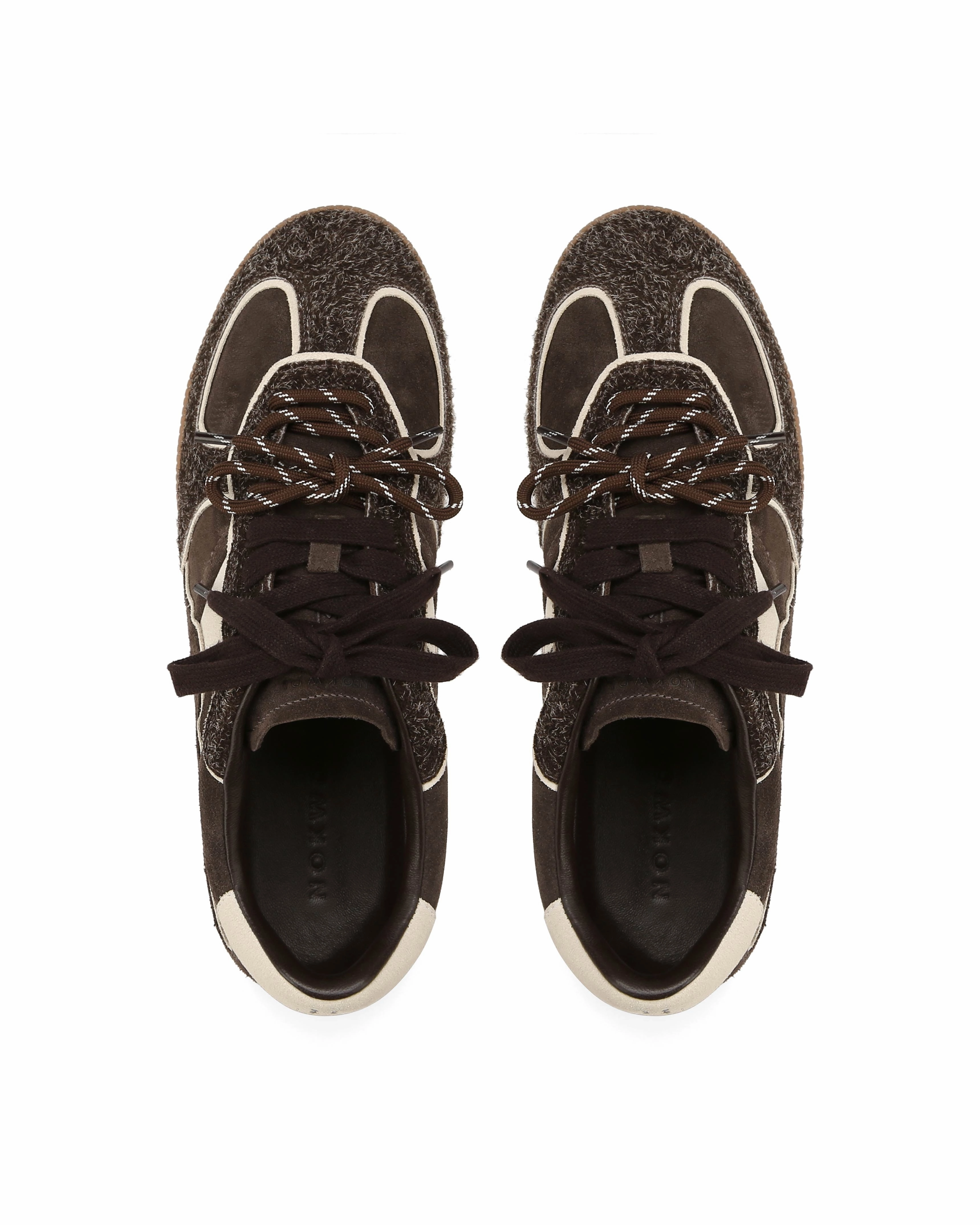 August-M Brown Rugged Suede Padded Feel Sock Like Fit