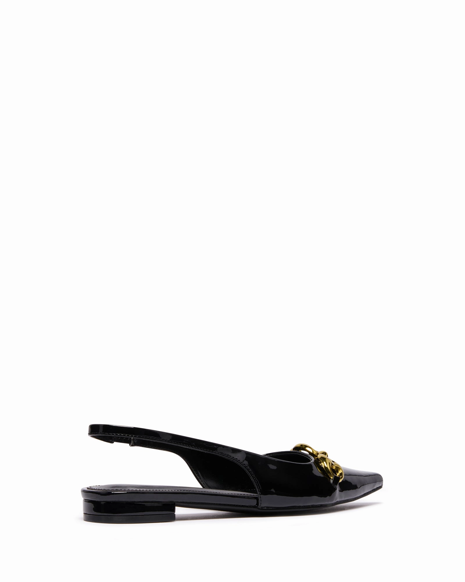 Step Free Stylish Comfort Guilty Slingback Flat Black Patent