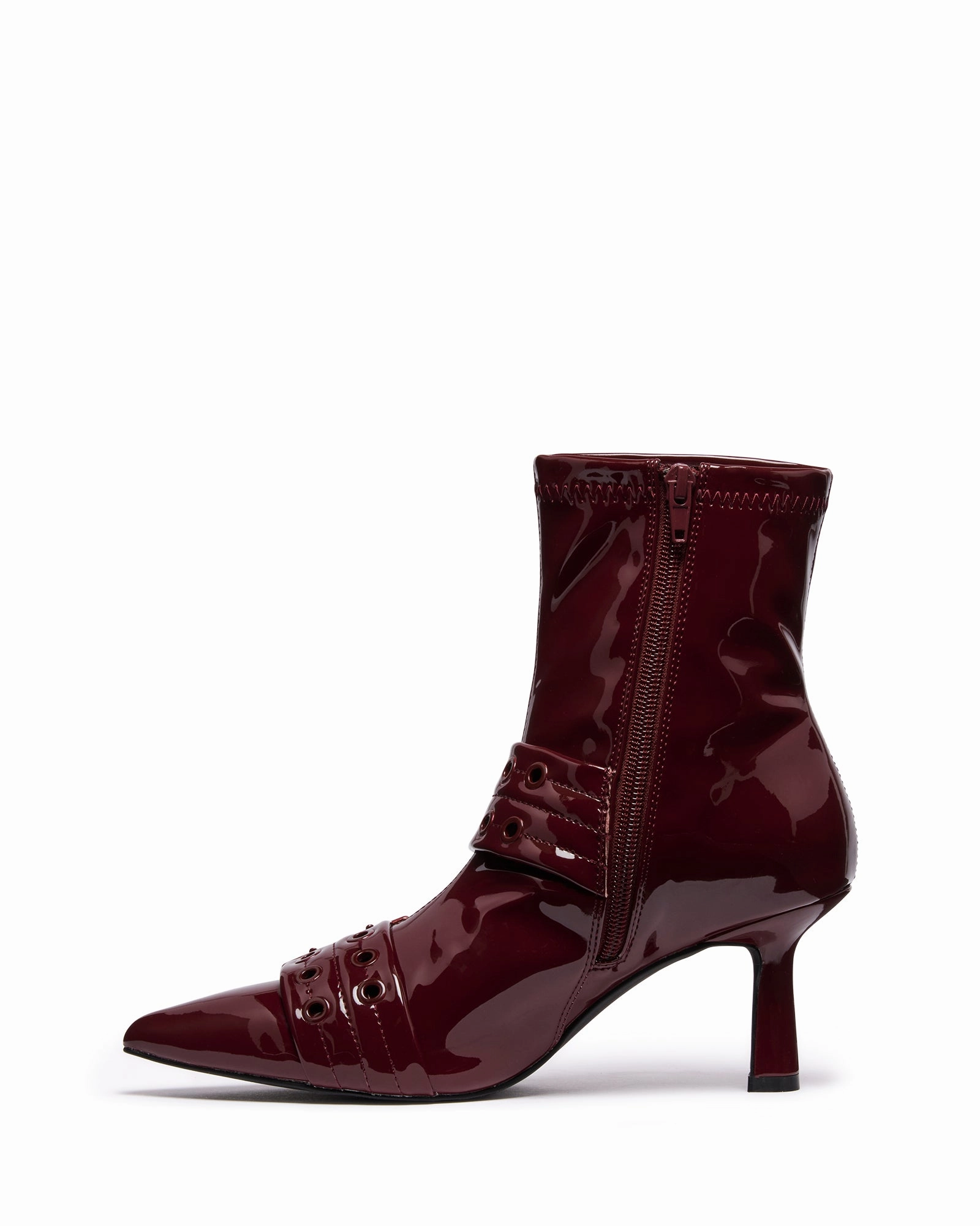 Hadley Ankle Boot Cherry Holiday Ready Structured Fit