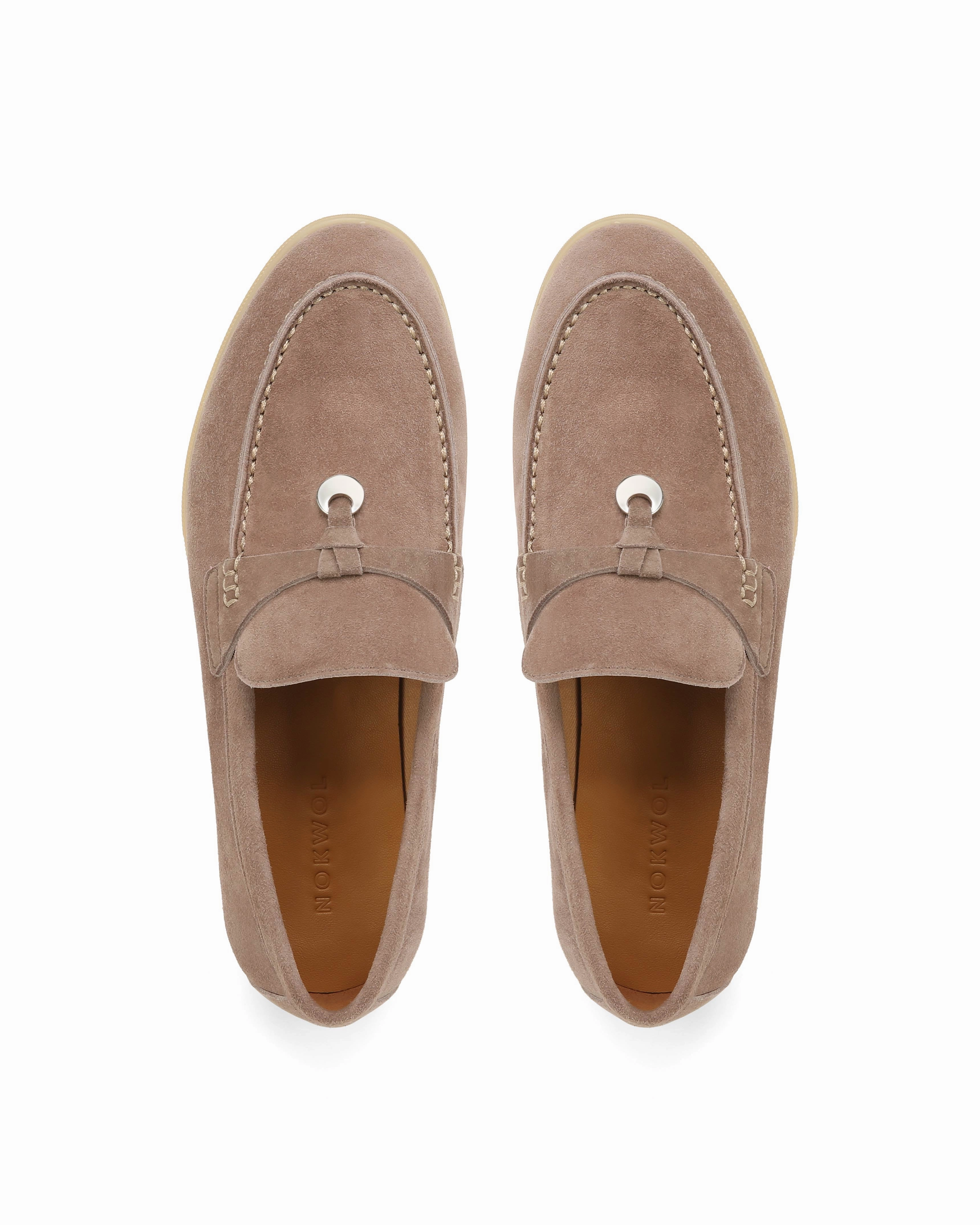 Jamie Fawn Suede Clear Steps Garden Path