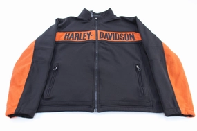 Harley Davidson Motorcycles Embroidered Zip Up Jacket hypoallergenic material Cold Protection