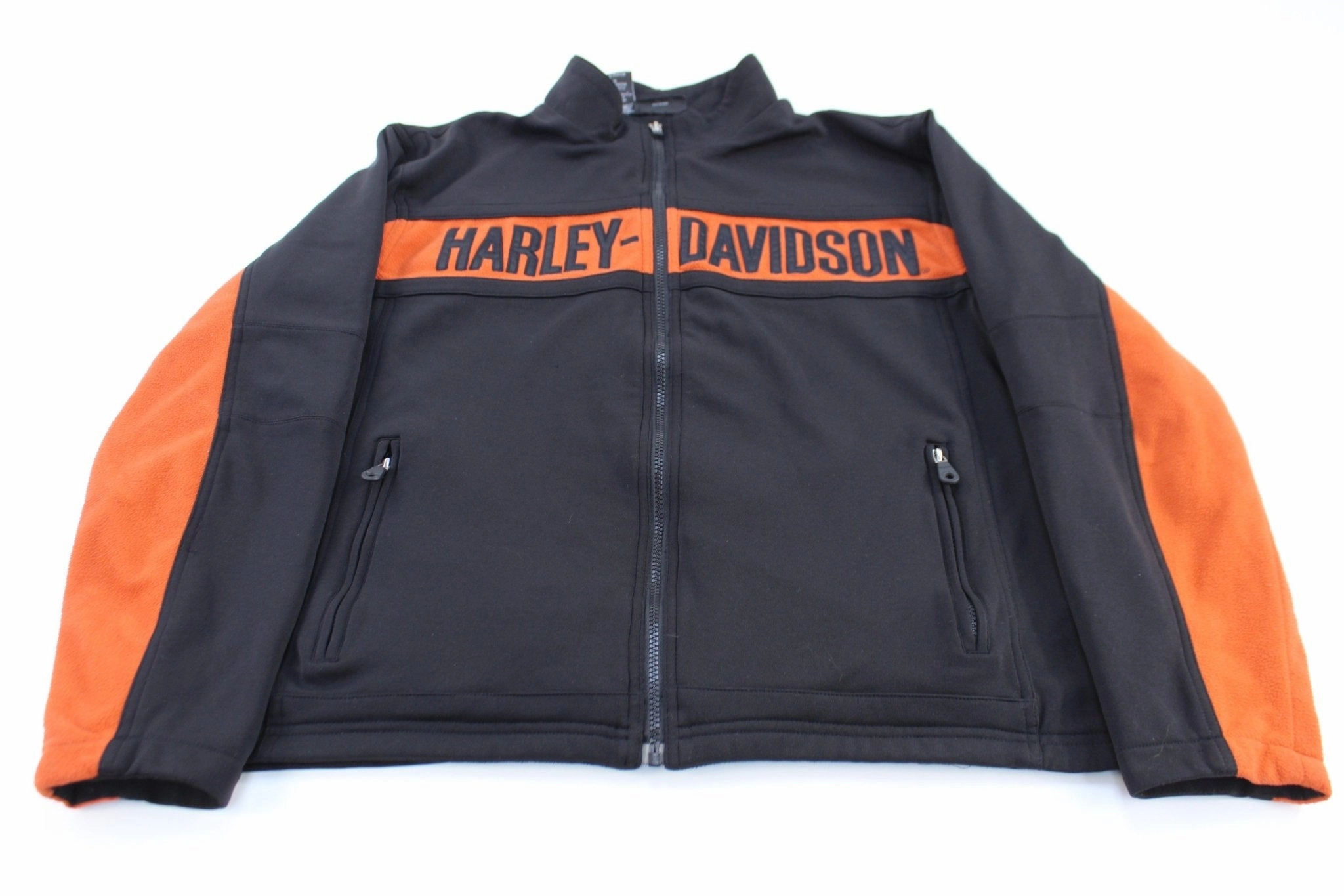 Harley Davidson Motorcycles Embroidered Zip Up Jacket hypoallergenic material Cold Protection
