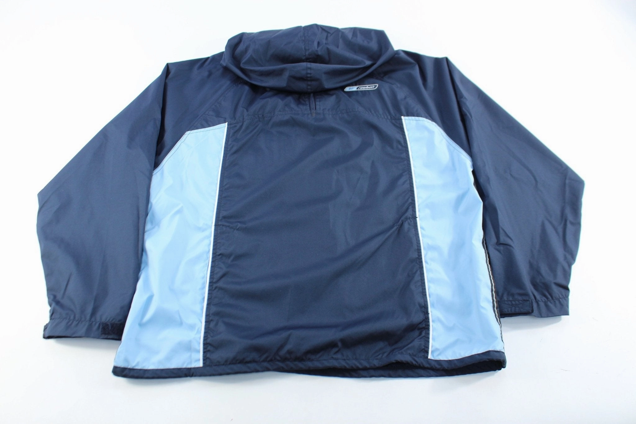 Women's Reebok Embroidered Logo Navy Blue & Light Blue Zip Up Jacket Philanthropy planned purchase