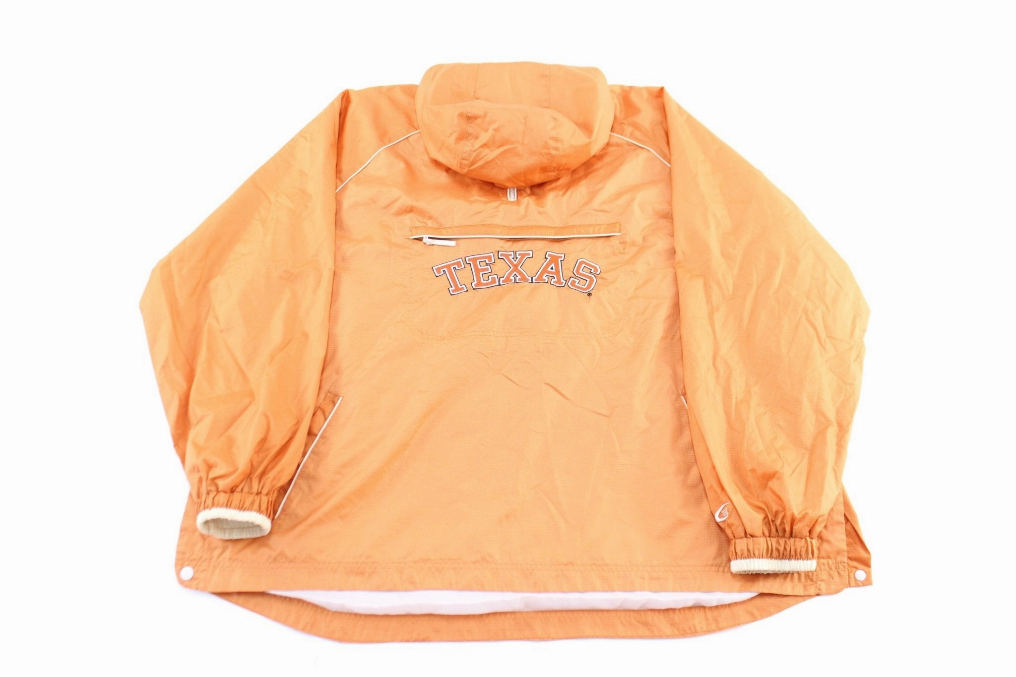 Moisture Wicking Technology Commuter Protection Texas Longhorns Embroidered Orange Windbreaker Jacket