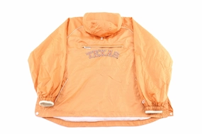 Moisture Wicking Technology Commuter Protection Texas Longhorns Embroidered Orange Windbreaker Jacket