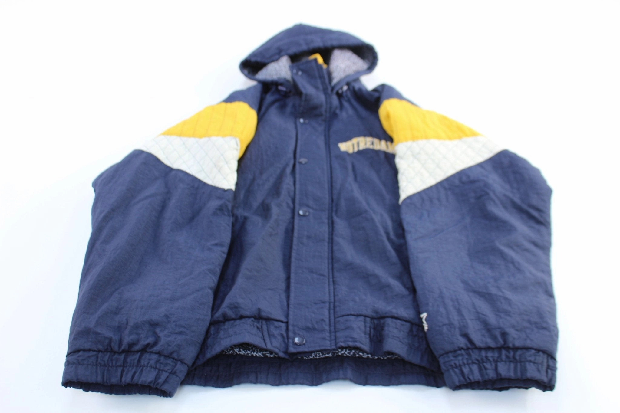 Dream Water Repellent Finish 90's University of Notre Dame Embroidered Starter Jacket