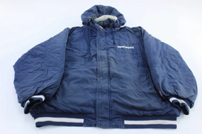 Vintage Dallas Cowboys Football Embroidered Reebok Hooded Jacket Relax