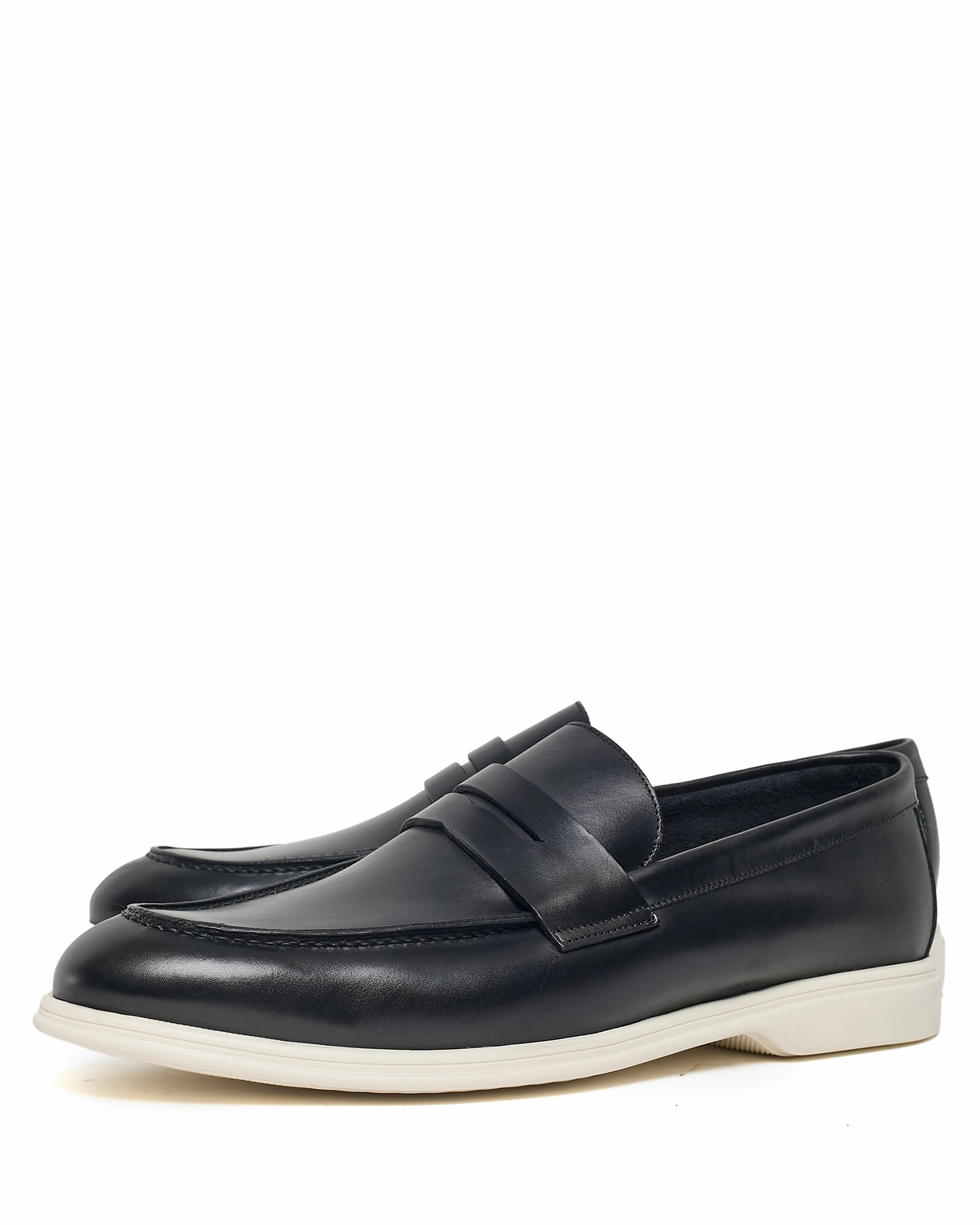 Versatile Casual Shoes Durable Fit Hewson Leather Black