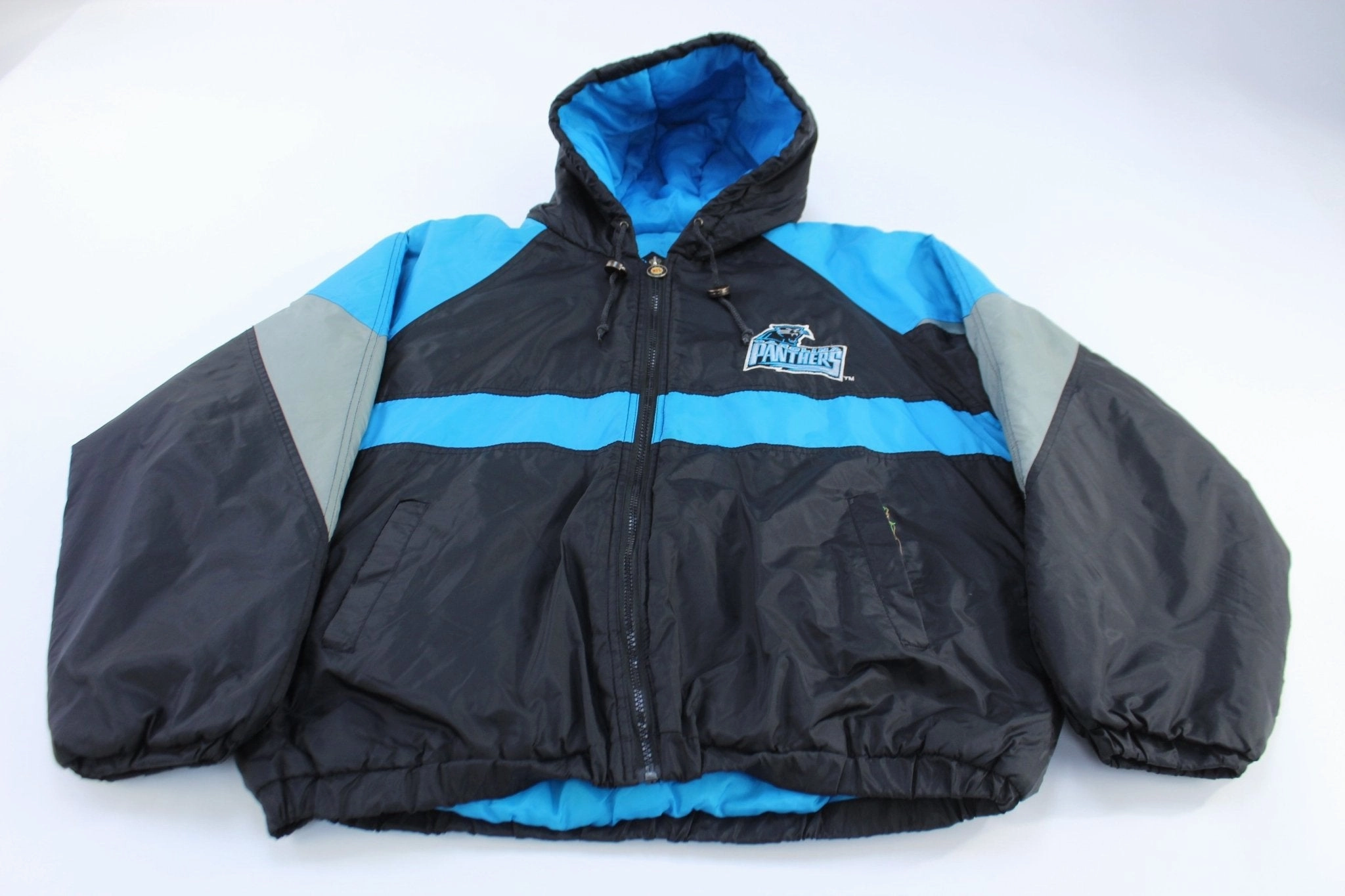 90's Carolina Panthers Football Embroidered Zip Up Jacket Adapt