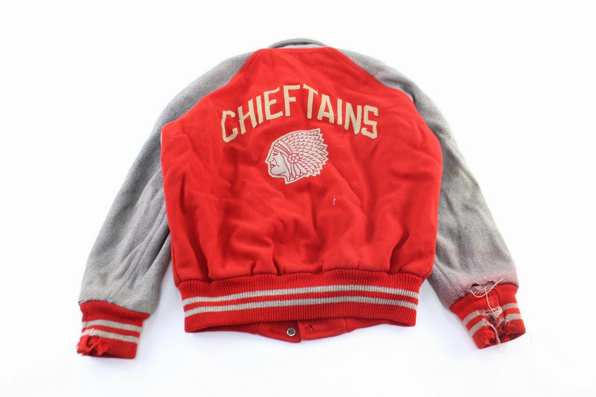60's Tonganoxie Chief Tains Wool Varsity Jacket Office