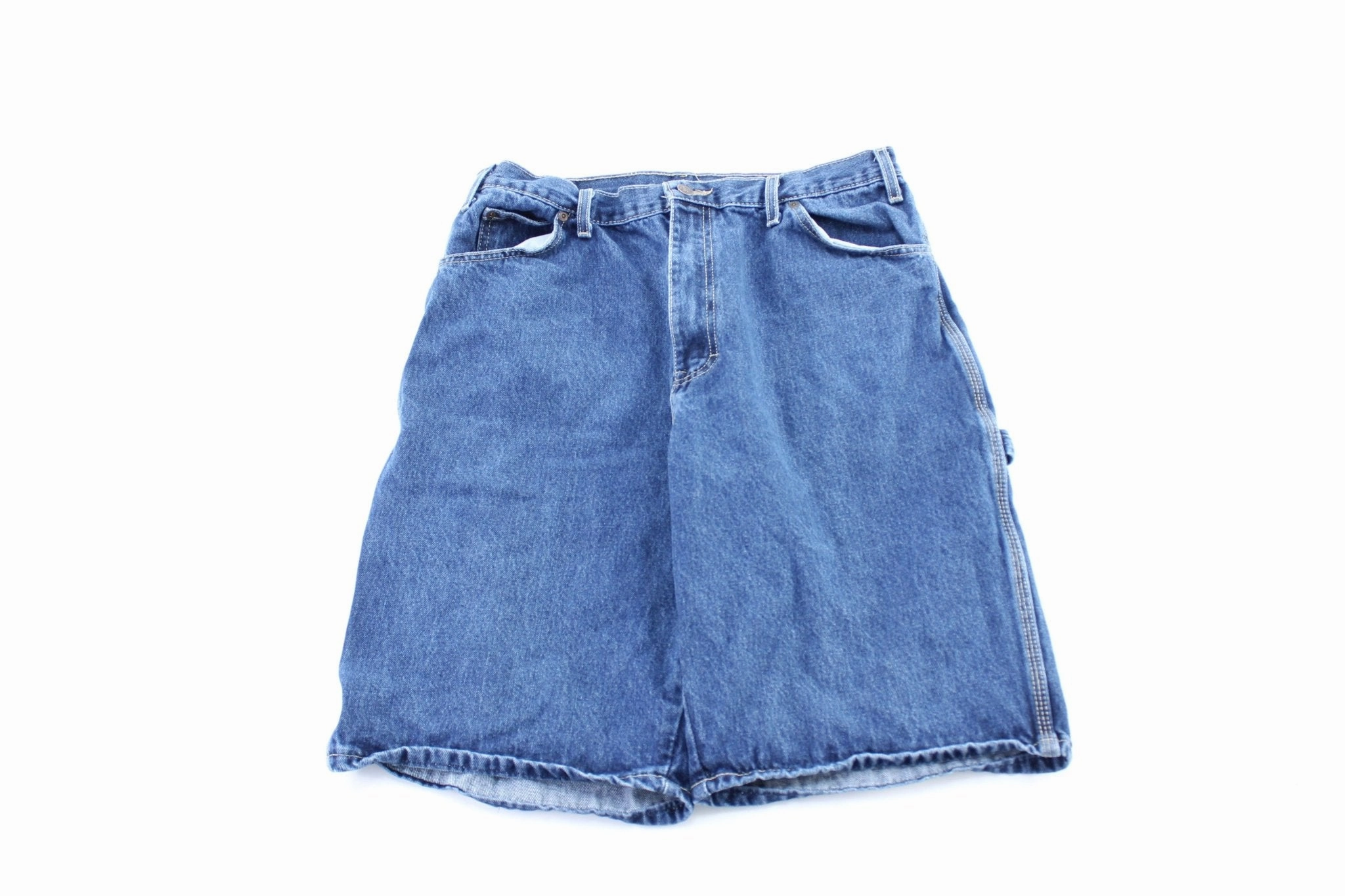 Dickie's Logo Patch Denim Carpenter Shorts Core Comfort Fashionable Waist