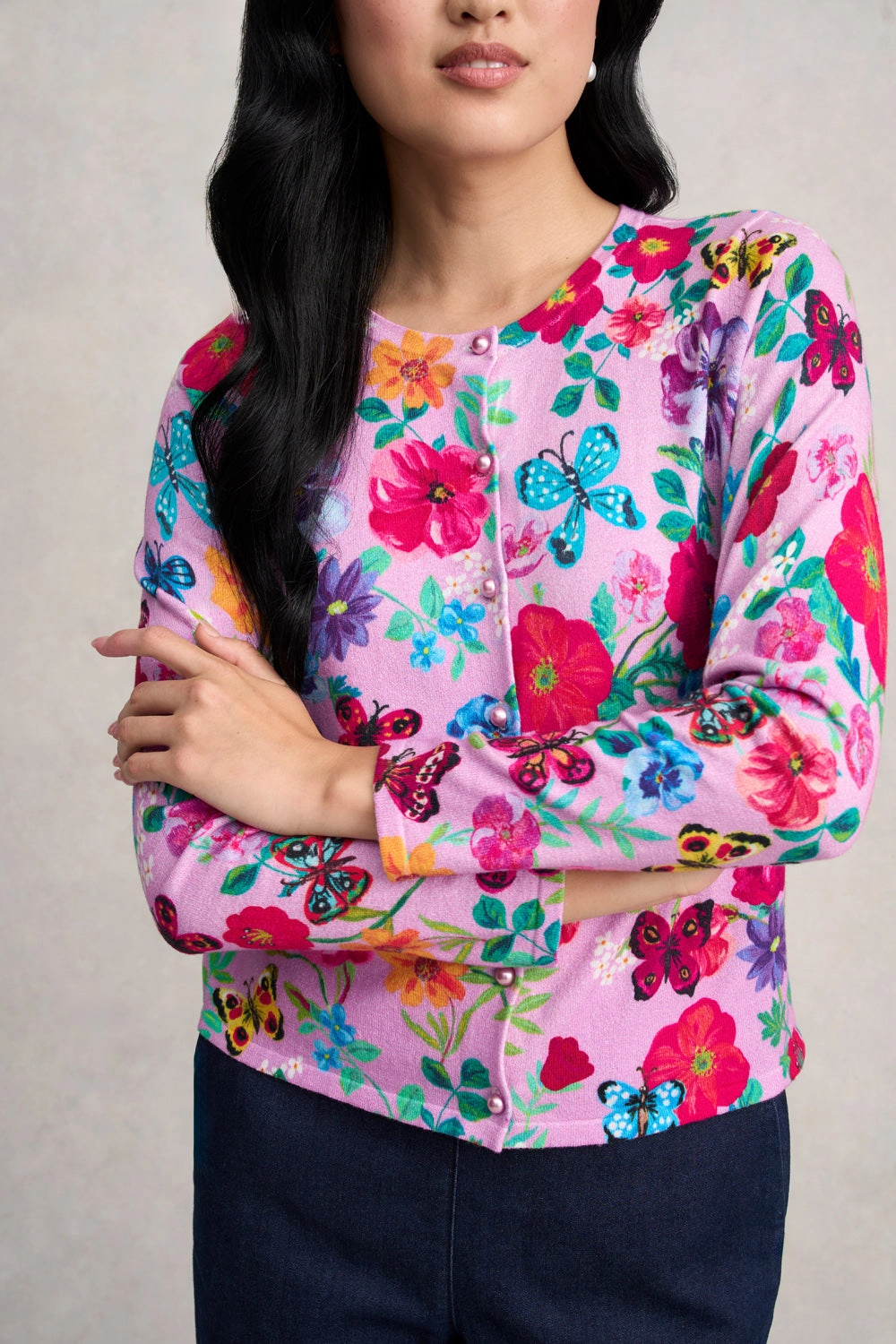 Perfect Layer Nathalie L??t?? Cardigan - L??t?? Lilac Butterfly