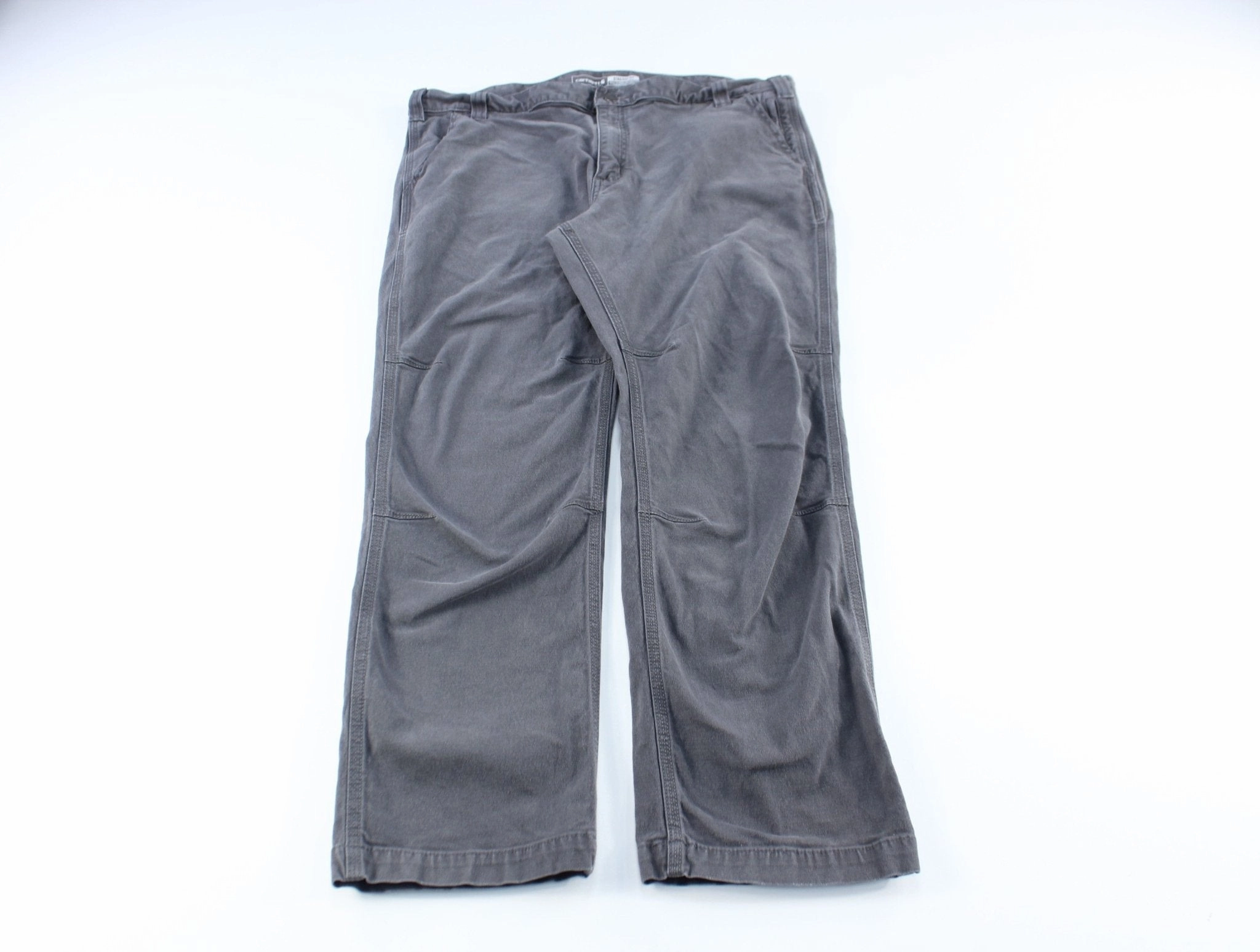 Carhartt Logo Patch Grey Pants Snug Waist
