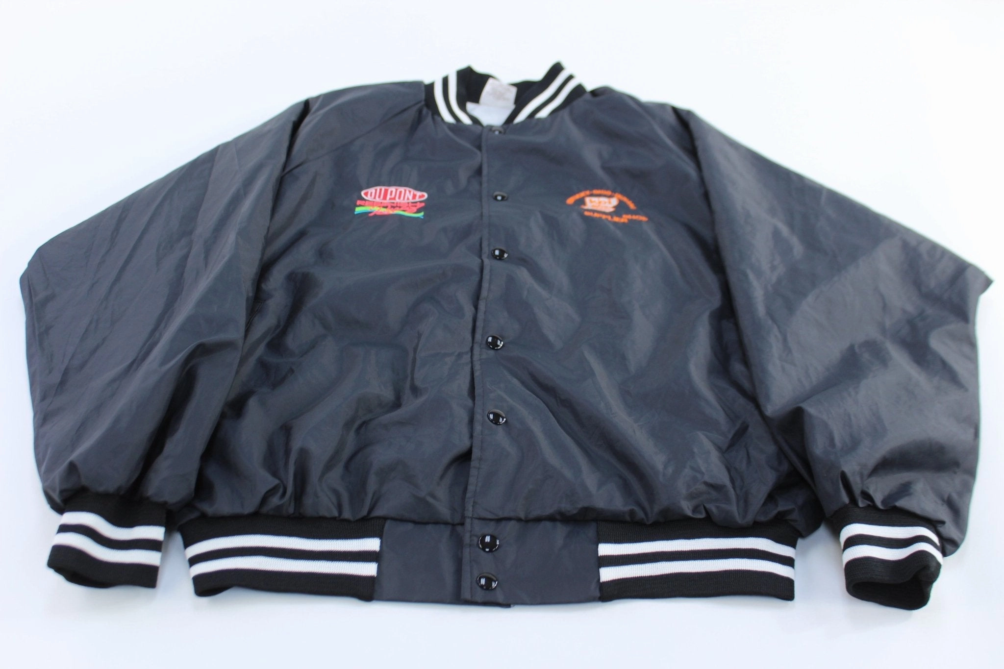 90's Dupont Refinish Racing Embroidered Auto Parts Jacket Compression Storage Sack Alpine Style