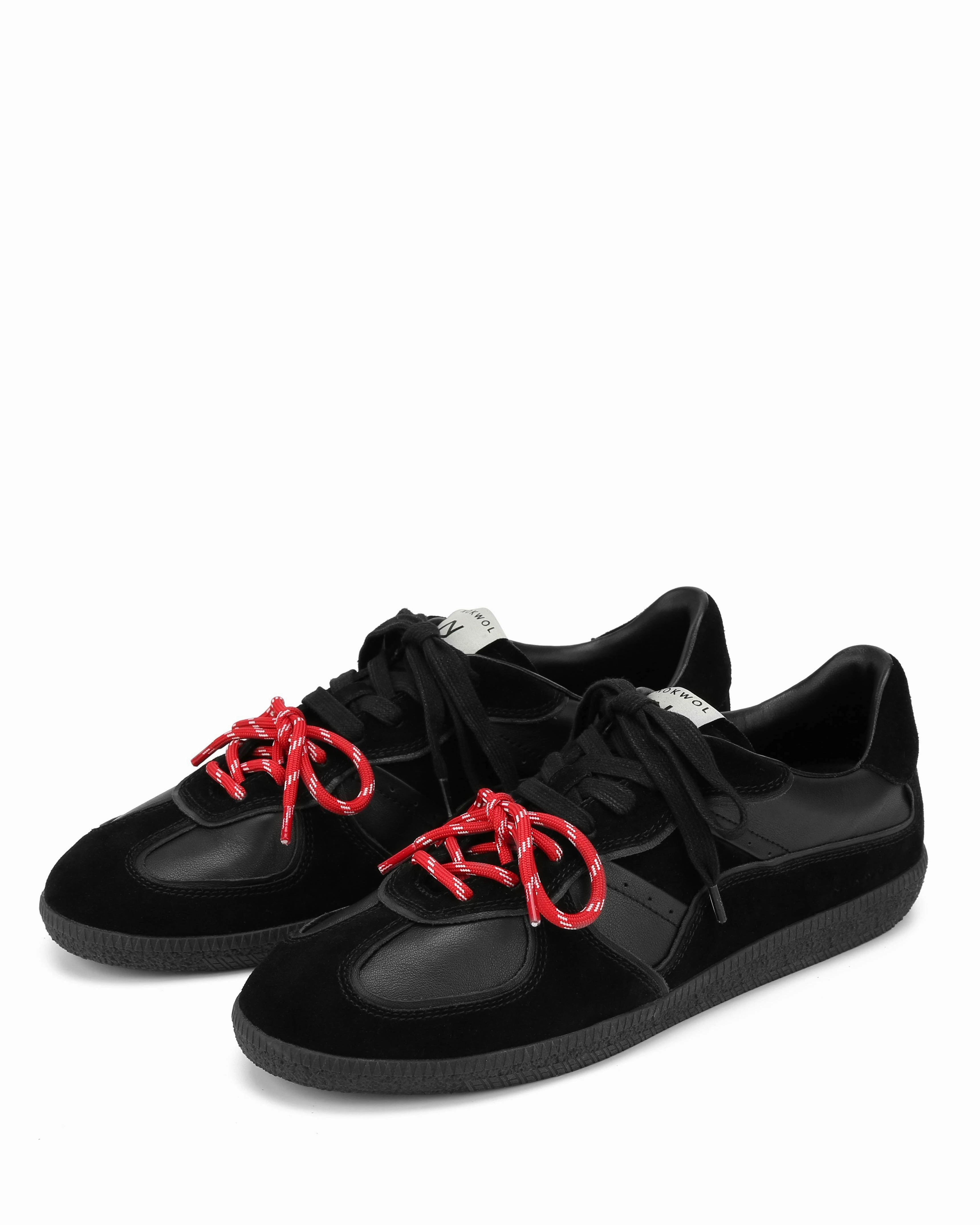 Compression Resistant Sole September-M Double Black Suede/Leather