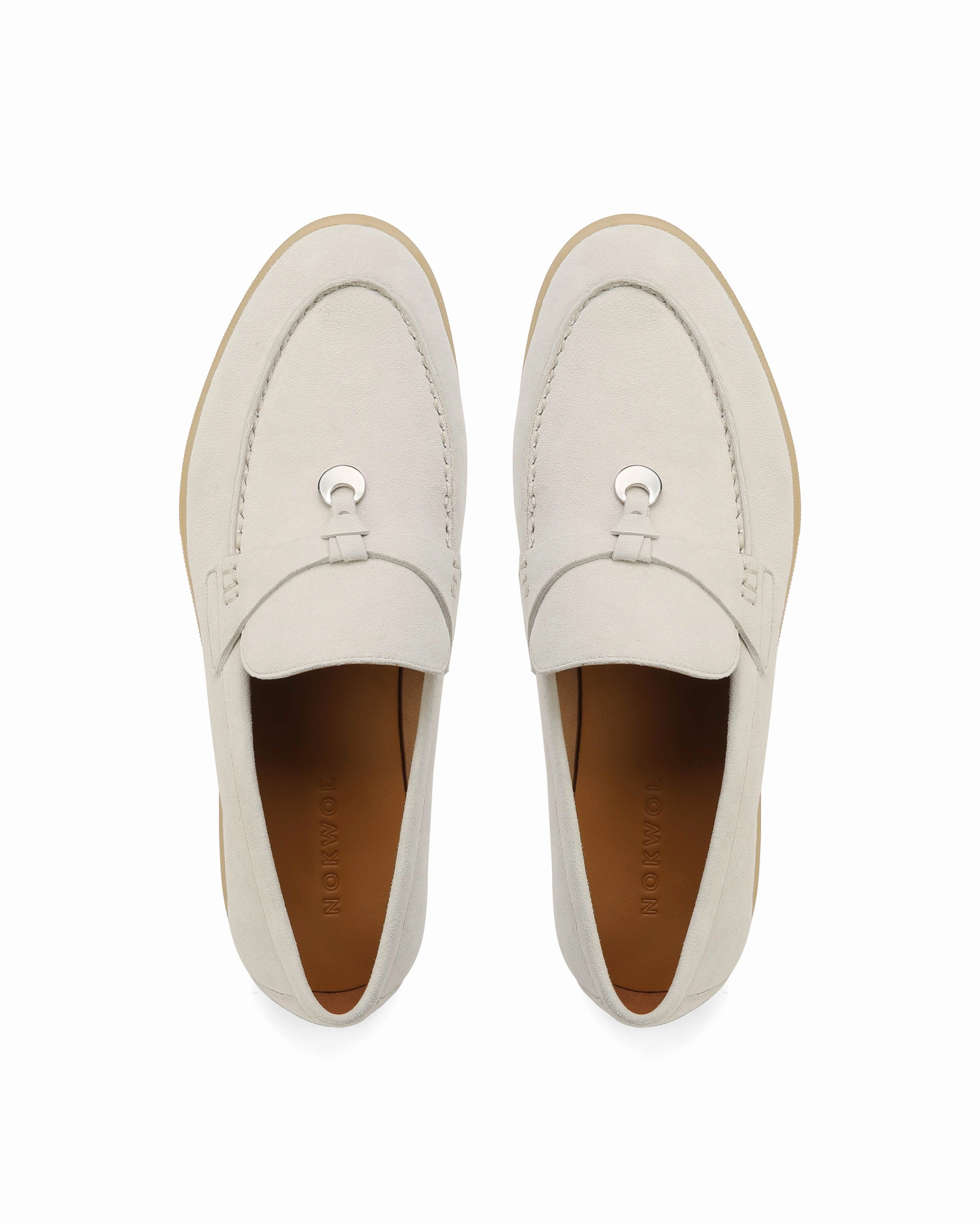 Slim Look Street Hold Jamie Off White Suede