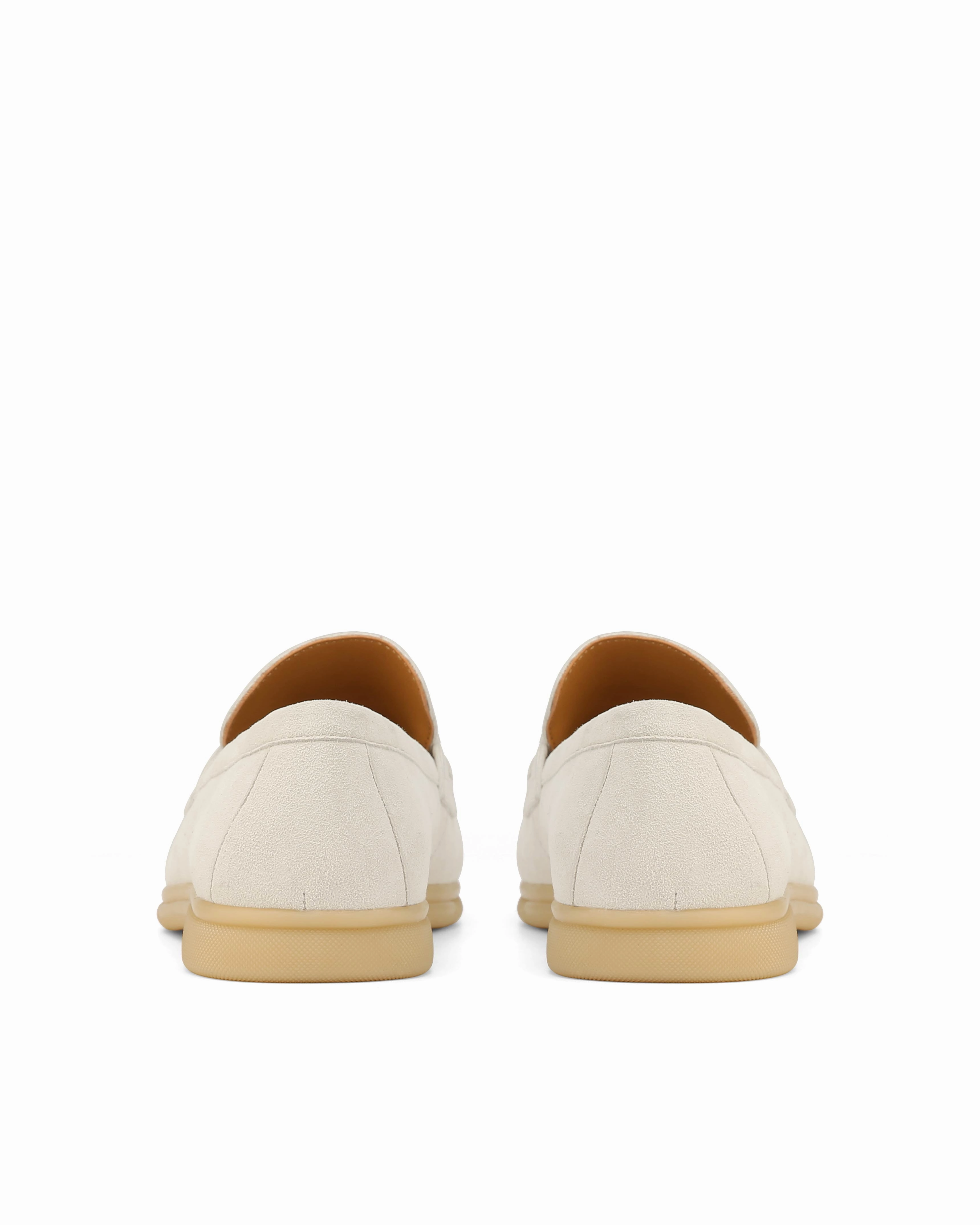 Musician??s Style Soft Material Jamie Off White Suede