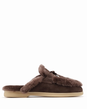 Jessie Fur Brown Suede Elegant Comfort Flex Path