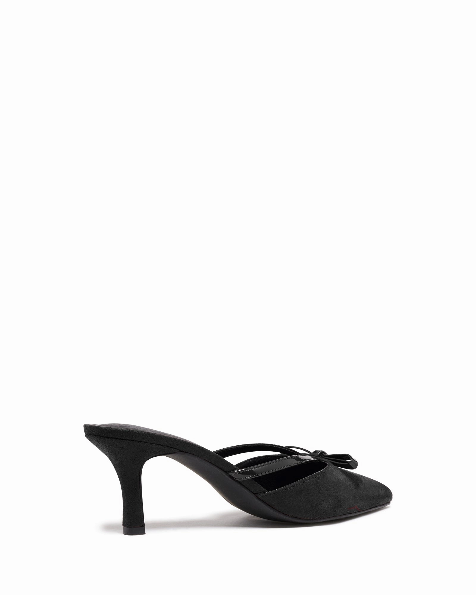 Jojo Pump Black Suede Summer Heels
