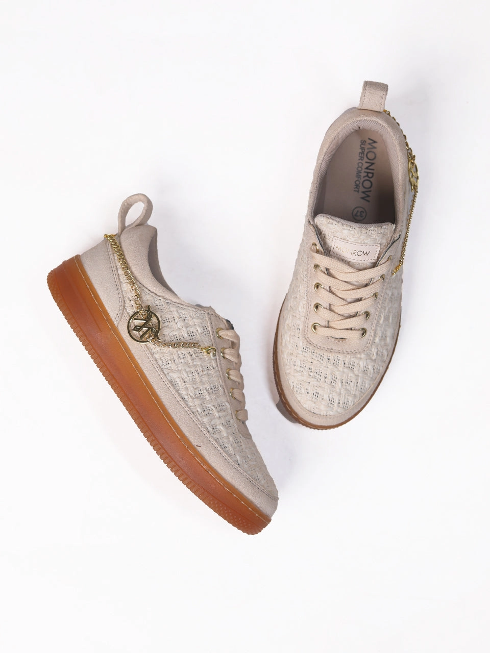 Junia Beige Sneakers Sustainable production Thermo Regulating Fabric
