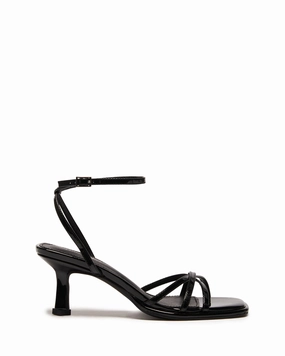 Comfortable Collar Kenzie Black Patent *FINAL SALE*