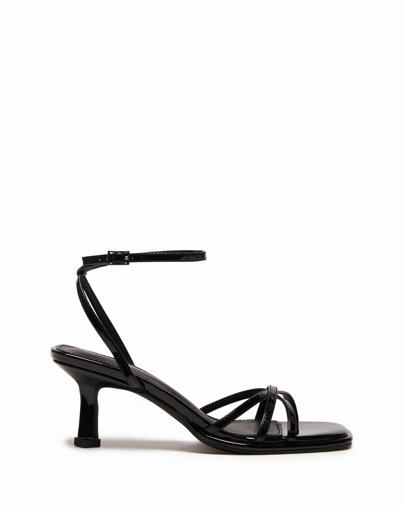 Comfortable Collar Kenzie Black Patent *FINAL SALE*