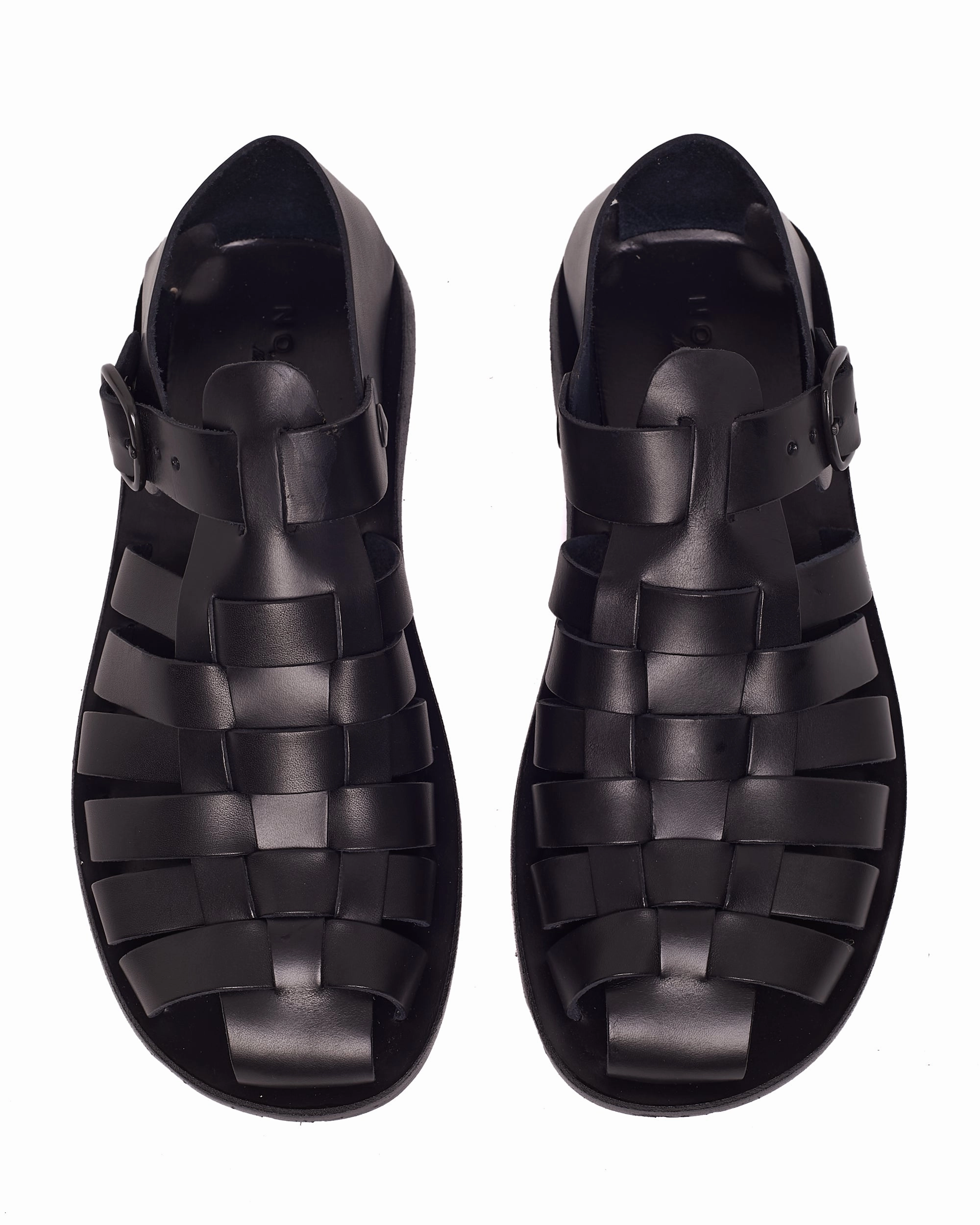 Kofi Leather Black Comfort Relax Step simple design