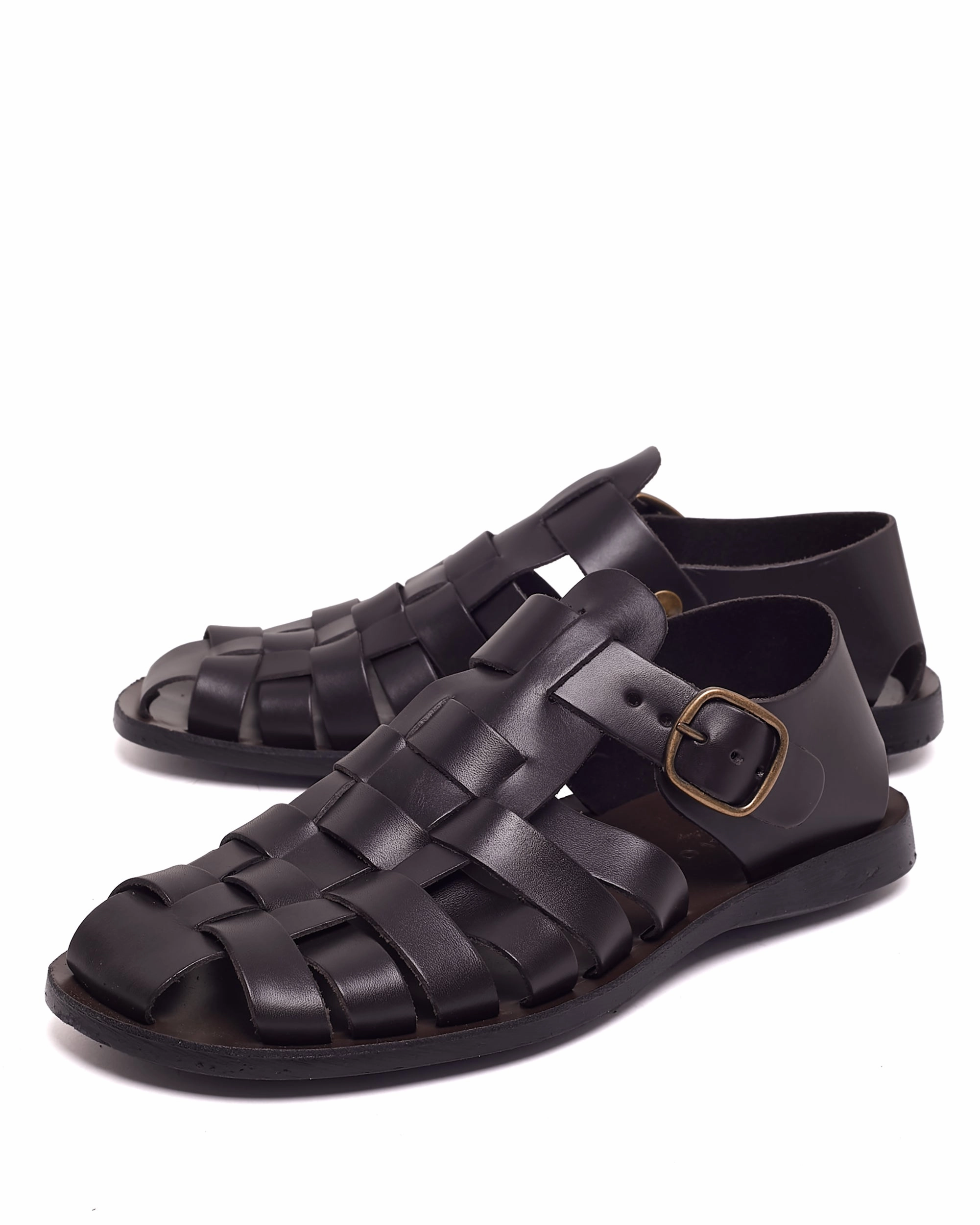 Everyday Comfort Slide Style Kofi Leather Dark Brown