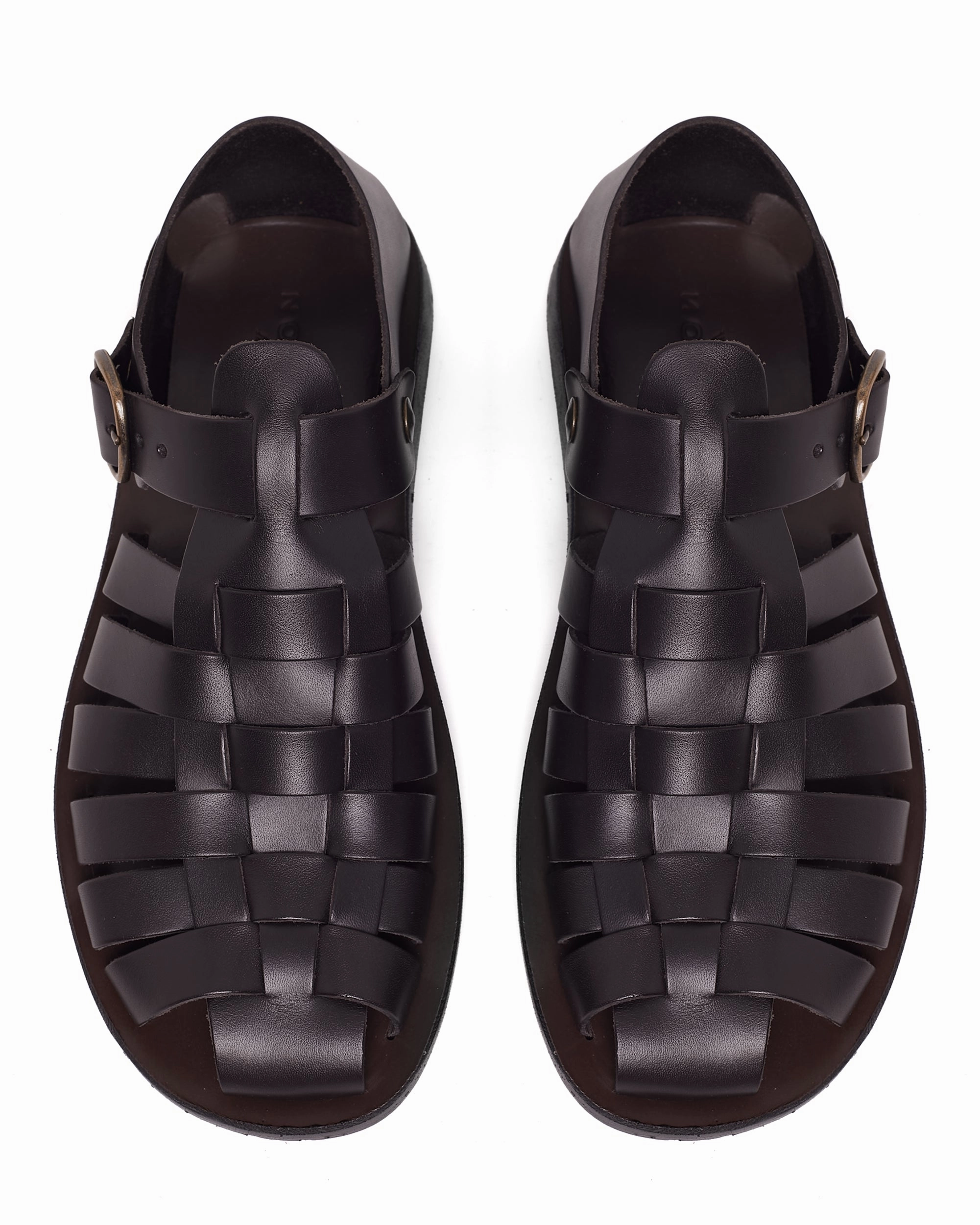 Effortless Beach Wear Kofi Leather Dark Brown