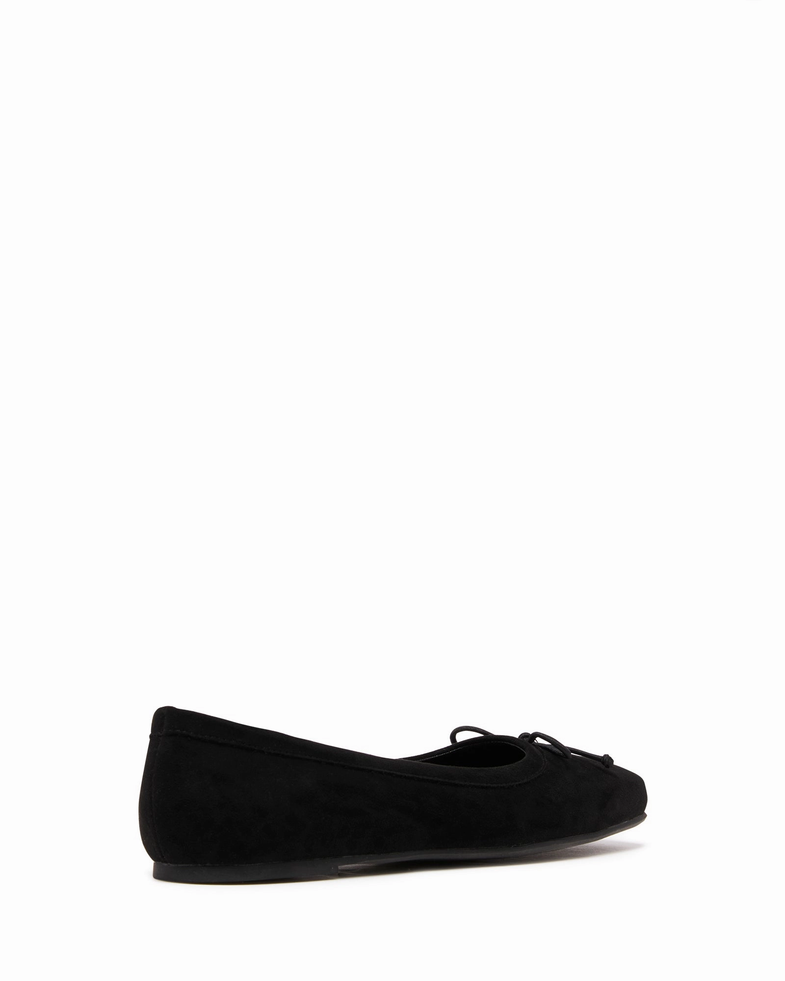 Peace Path Chic Minimalist Design Laine Ballet Flat Black Suede