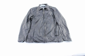 Women's Wilsons Leather Black Zip Up Jacket afternoon exploration