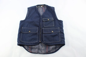 70's Work'N Leisure Sears Denim Vest ReversibleStyle Travel Day