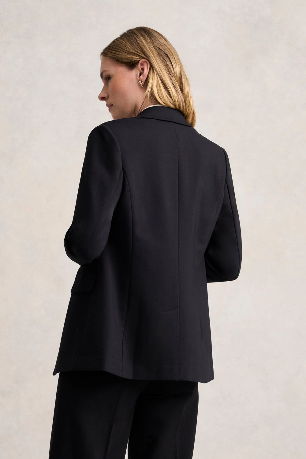 Stormproof Zipper Ponte Blazer - Black