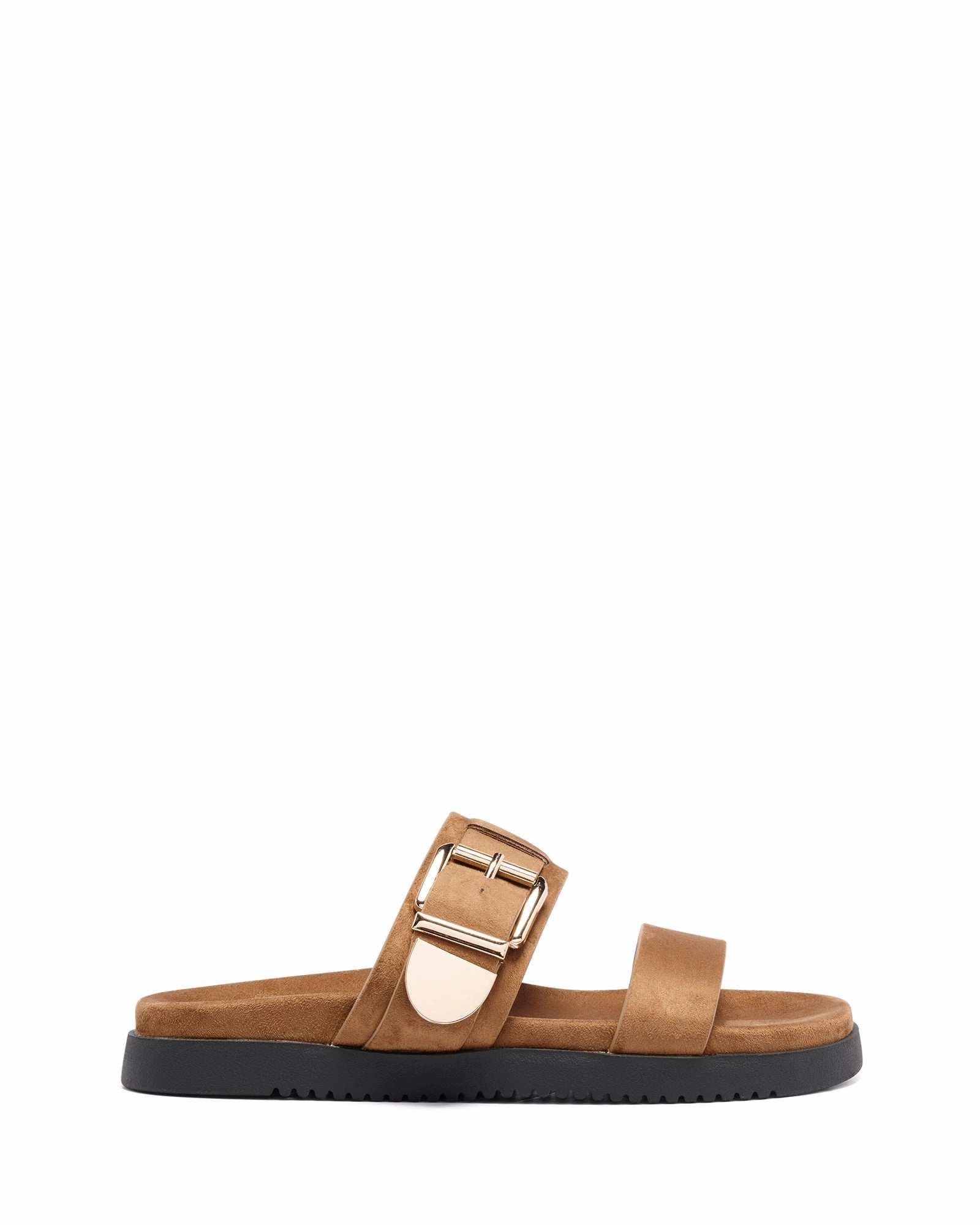 Tassel Fun Walk Out Remi Sandal Toffee Suede