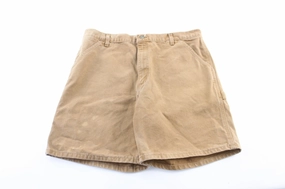 NonIrritatingSeams Easy Wear Carhartt Logo Patch Tan Carpenter Shorts