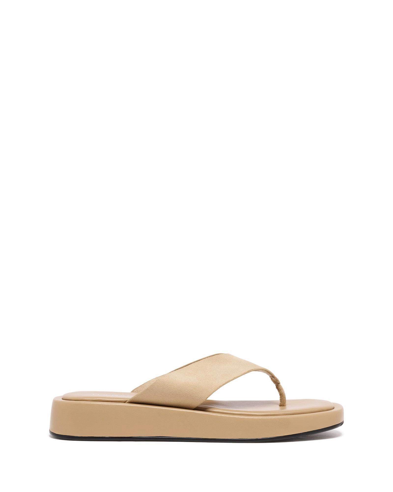 Purple Soft Cafe Stop Veda Thong Sandal Cashew Suede