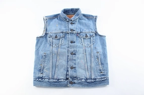 Levi's Light Wash Denim Vest Cap