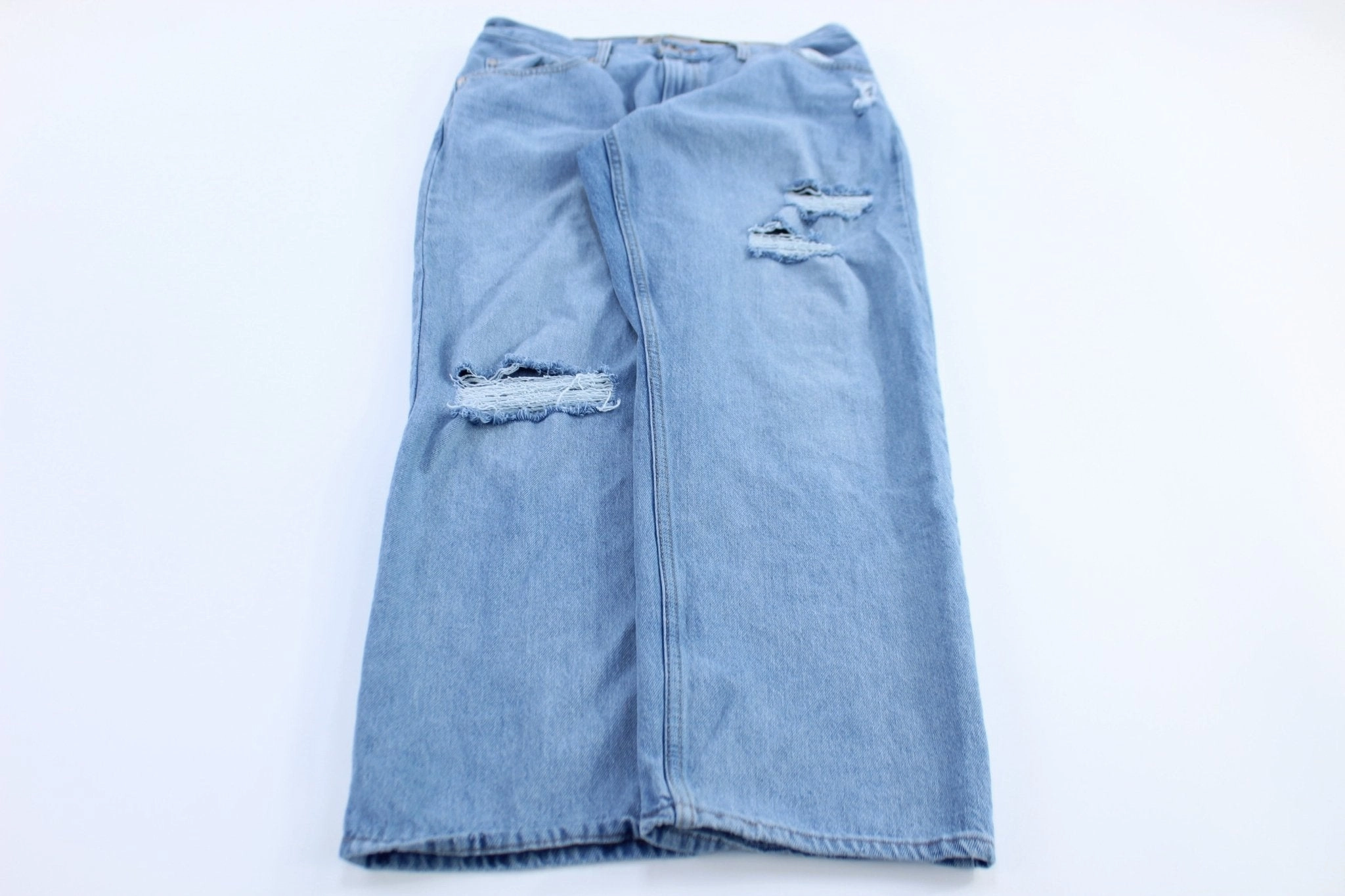 DurablePolyester Flexible Leg Levi's Silver Tab Light Wash Distressed Jeans