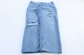 DurablePolyester Flexible Leg Levi's Silver Tab Light Wash Distressed Jeans