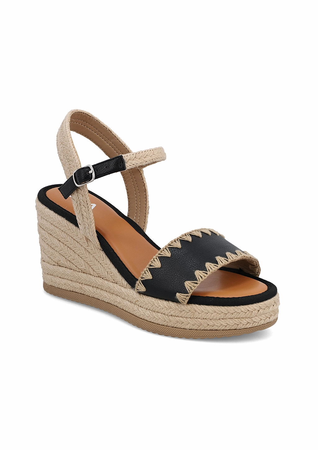 Beach Wedding Heels lace up closure BECKY - BLACK