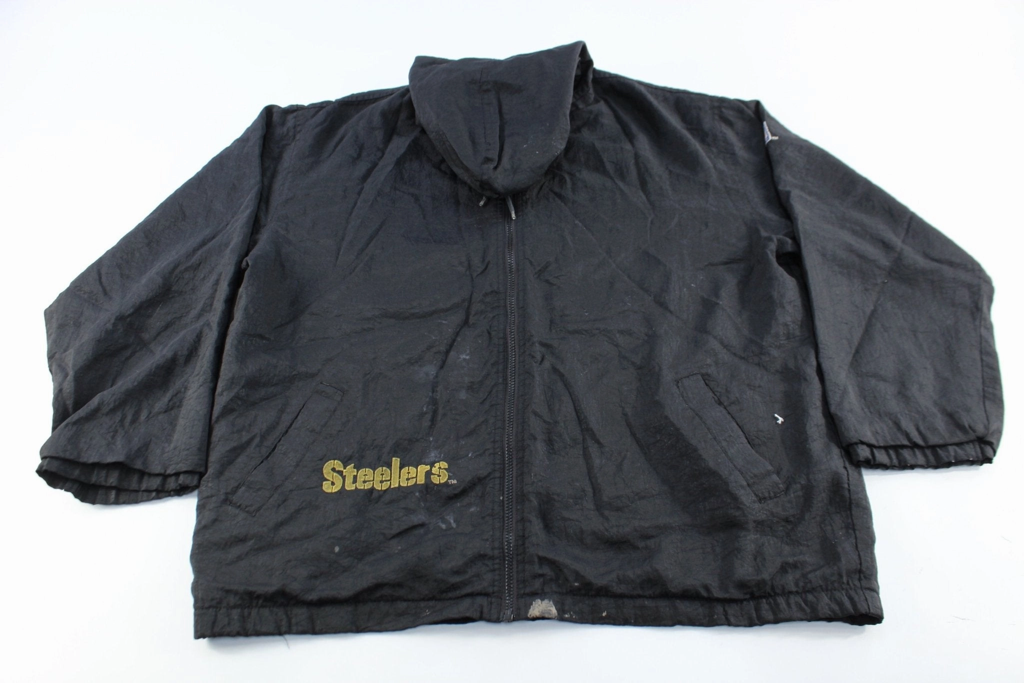 Starter Embroidered Logo Pittsburgh Steelers Zip Up Jacket Daily Comfort Reliable Protection
