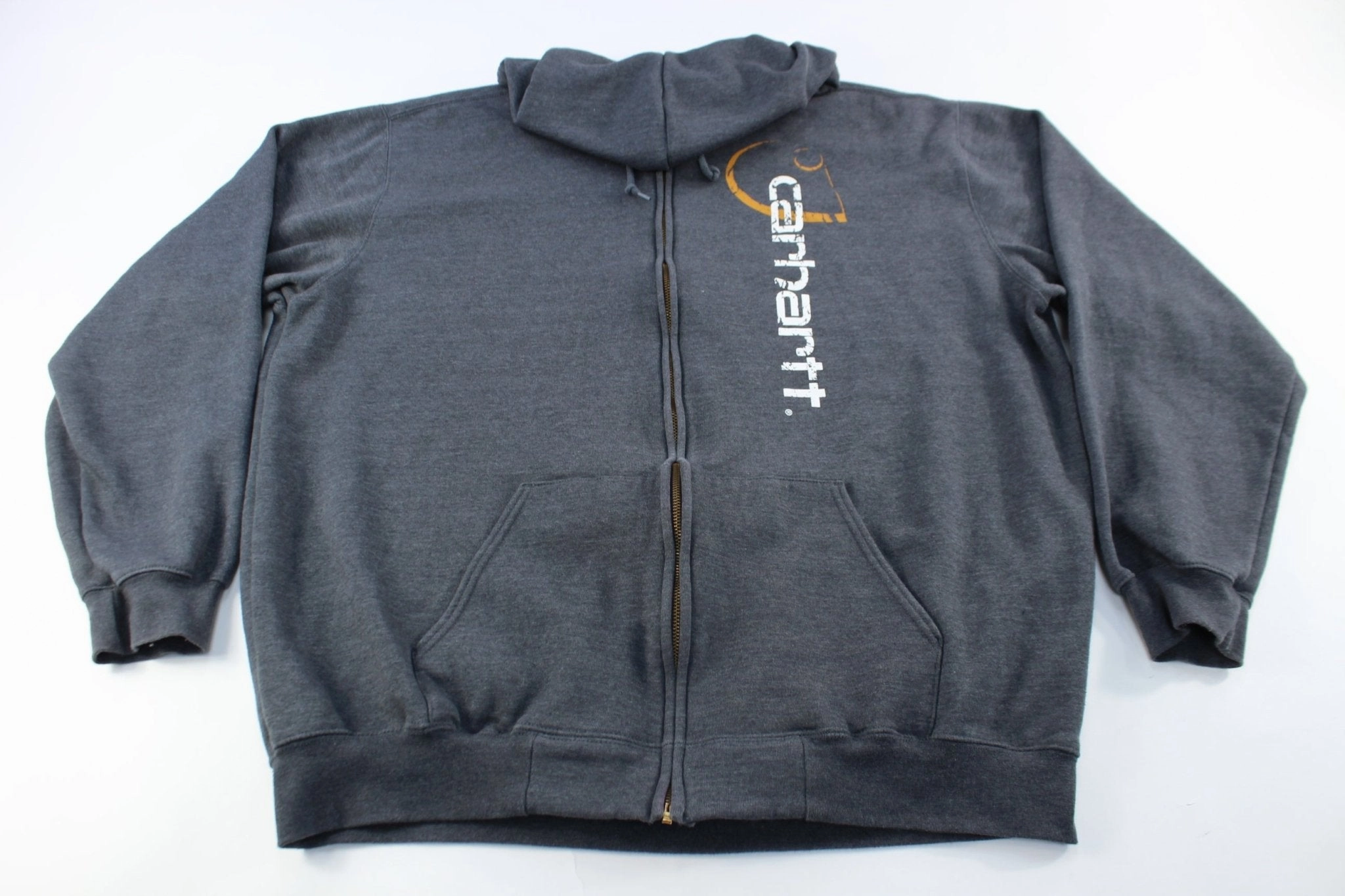 Carhartt Spellout Grey Zip Up Jacket Easter wear